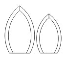 pointed top oval award
