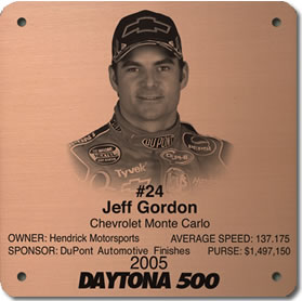 Jeff Gordon Photo Etched