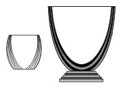 Goblet shaped awards