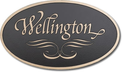 Wellington Bronze Plaque