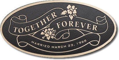 Together Forever Bronze Plaque